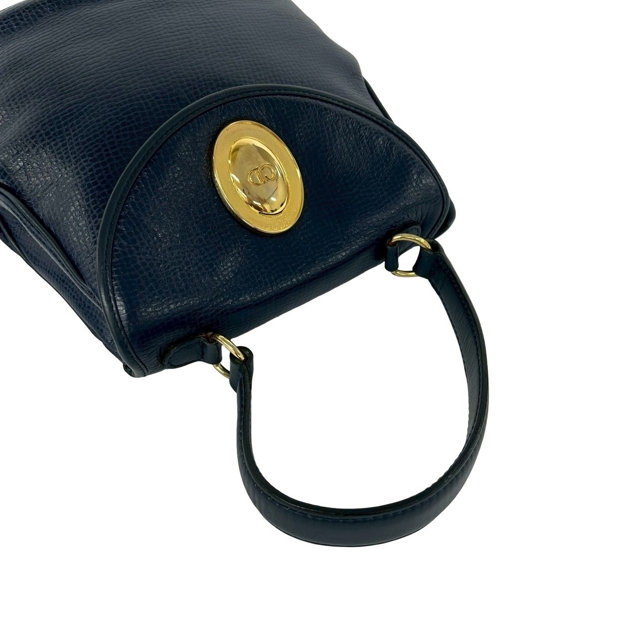 極 美品 Christian Dior ディオール ヴィンテージ CD ロゴ 金具 レザー