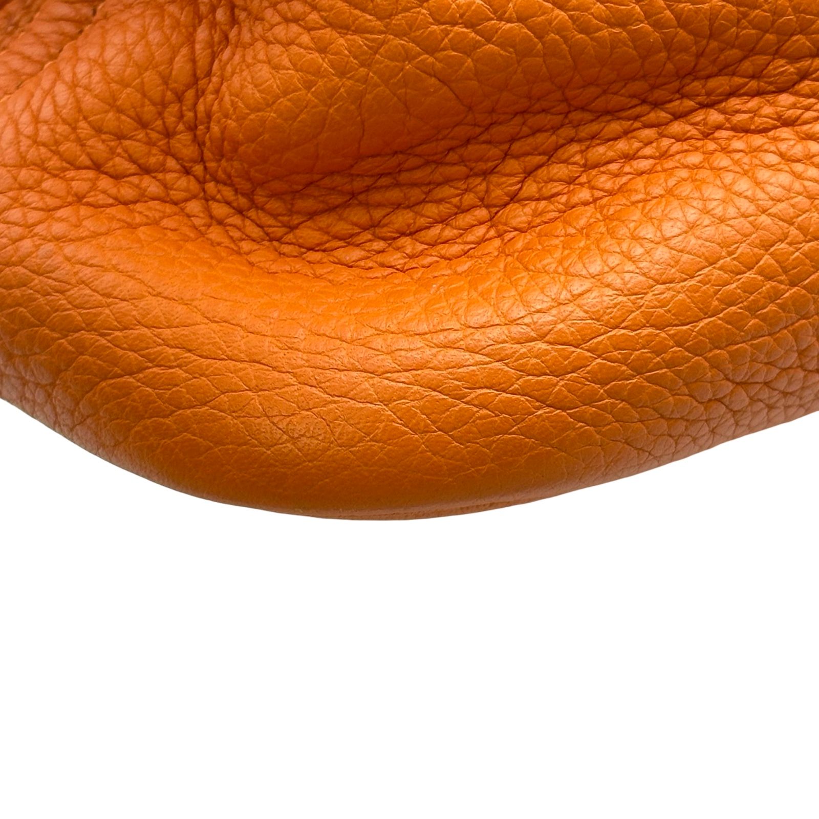 エルメス HERMES ボリード31 □M刻印 オレンジ シルバー金具 トリヨン 