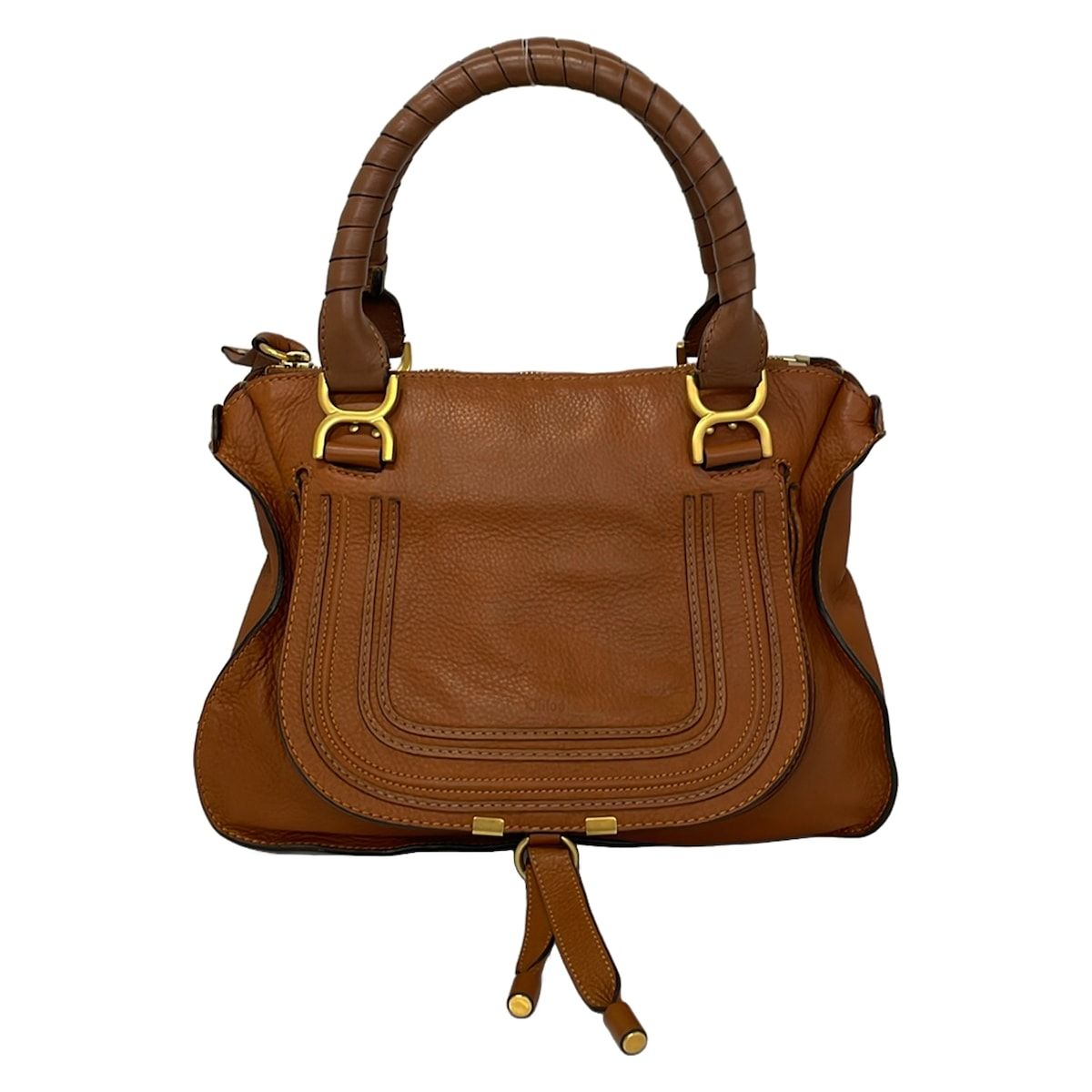 Chloe(クロエ) ハンドバッグ マーシーハンドバッグ ダークブラウン レザー