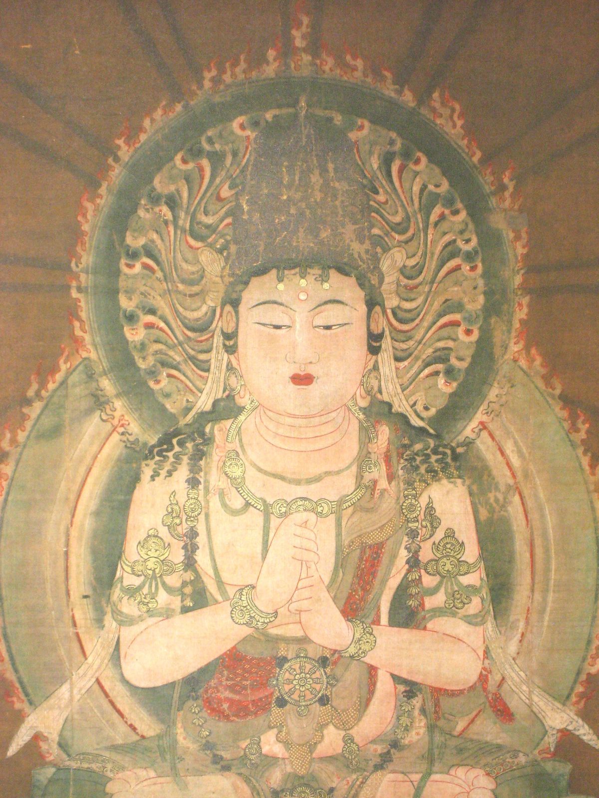 掛け軸 掛軸 大日如来像 (金剛界) 根津美術館蔵 重要文化財 (複製) 共