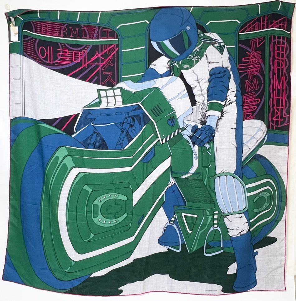 HERMES エルメス 大判 ショール ストール カレH140 MYSTERIOUS RIDER