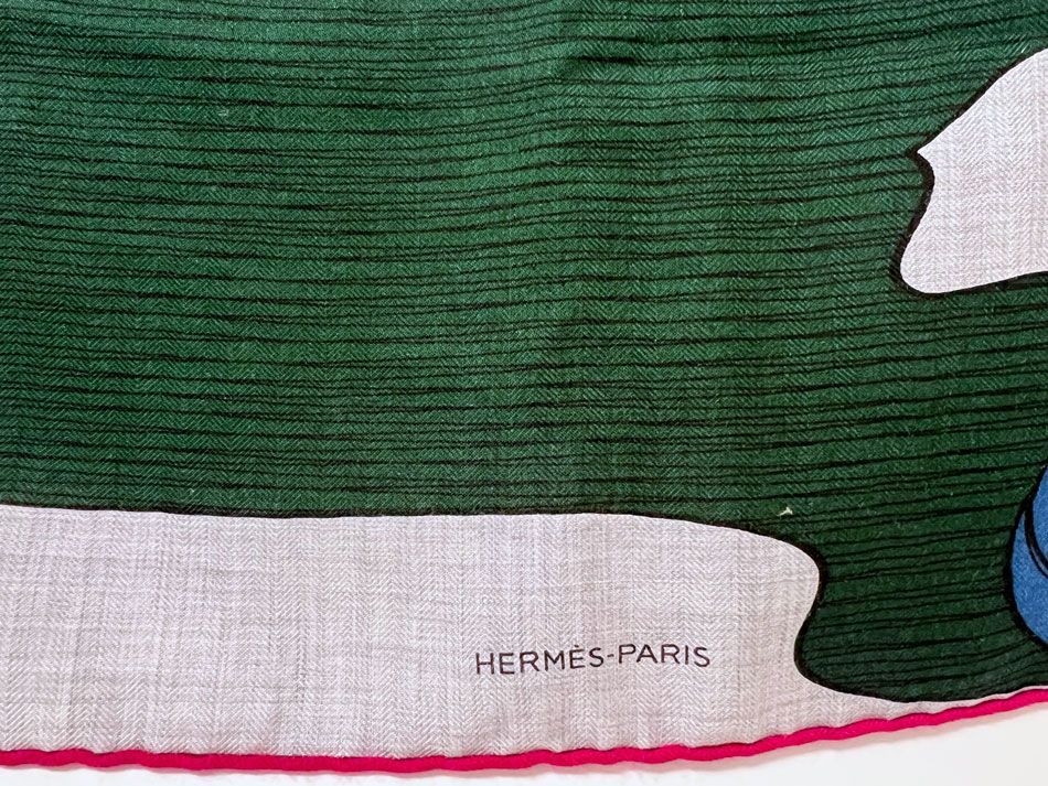 HERMES エルメス 大判 ショール ストール カレH140 MYSTERIOUS RIDER