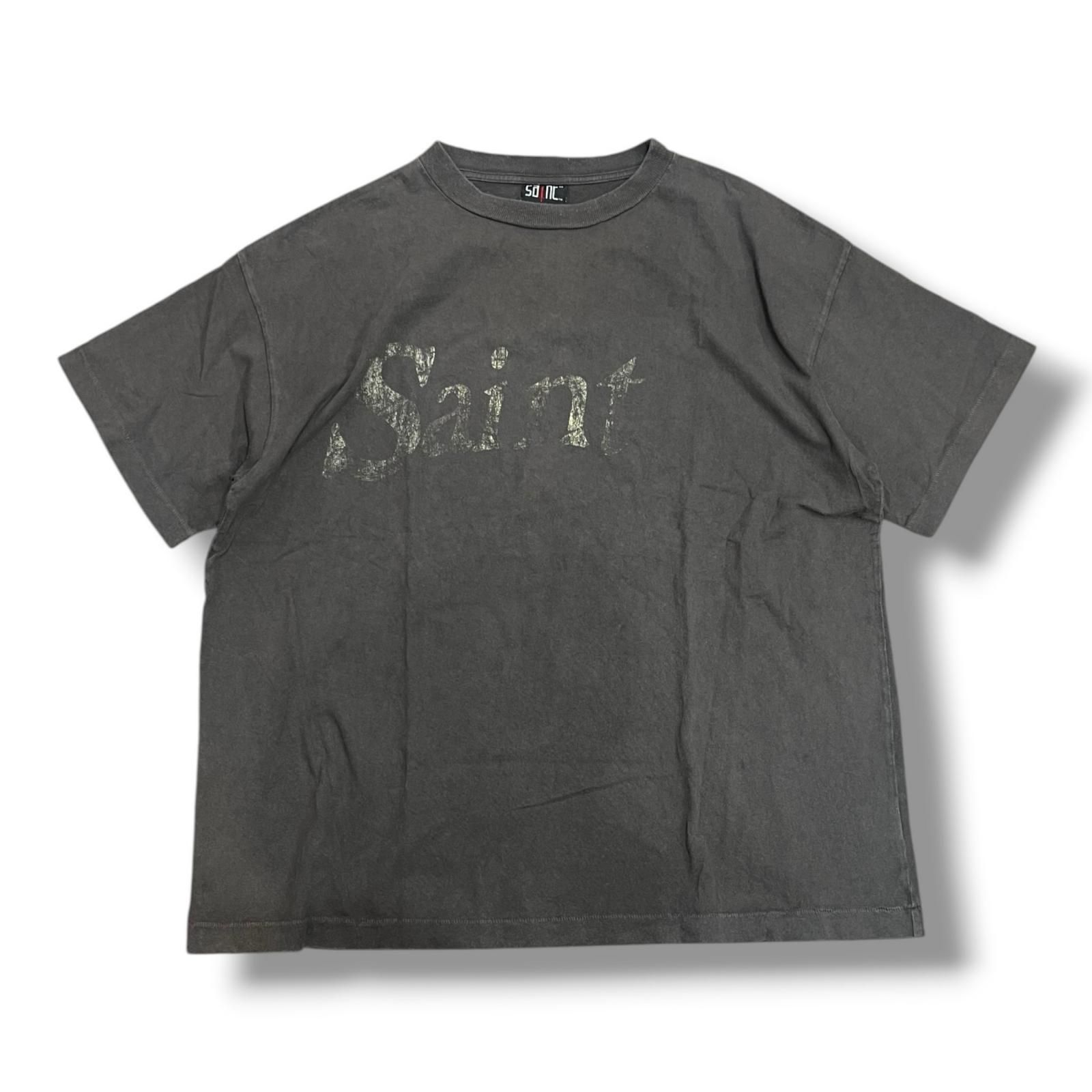 SAINT MICHAEL SHORT SLEEVE TEE プリントTシャツ セントマイケル SM-A20-0000-001 チャコール M (14547M)
