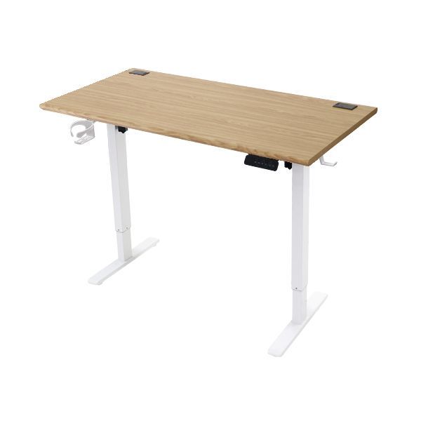 昇降デスク 電動 ハイグレードモデル PSE適合 120cm 1200mm 動荷重約100kg 静荷重約180kg スタンディングデスク 上下昇降 デスク 高さ調整 エルゴノミクス 昇降式デスク a99(天板:120,ウォールナット)(脚色:ホワイト)