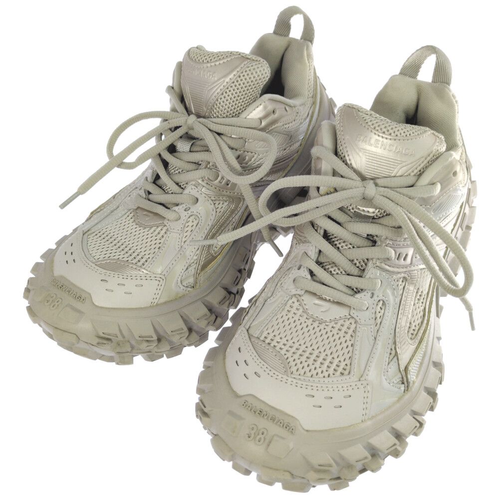 BALENCIAGA バレンシアガ DEFENDER BOUNCER SNEAKER ディフェンダー バウンサー ダメージ加工 スニーカー靴 685613 38 グレー【オールシーズン】【A】【メンズ・レディース】★■614605【中古】