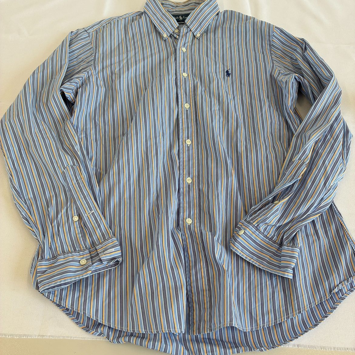 【ER263】NS510　Ralph Lauren　ラルフローレン　長袖シャツ　ストライプ