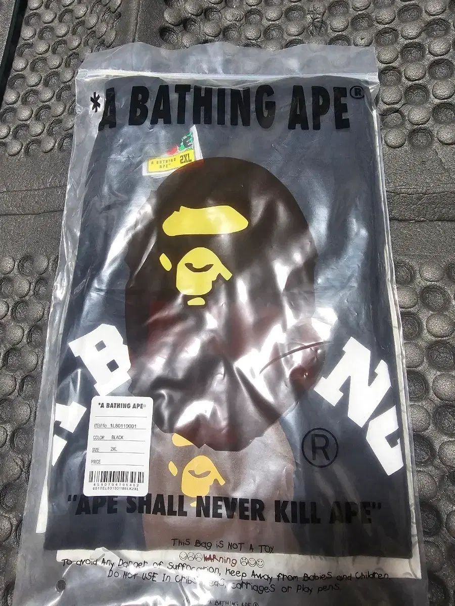 A BATHING APE アベイシングエイプ ブラック 半袖 Tシャツ 2XL