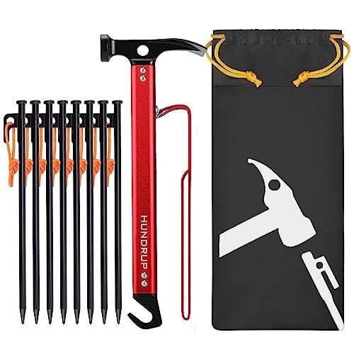 専用　鍛造 ペグ 25本セット+ペグハンマー1本 HUNDRUP【強化版】 (ペグハンマー/30cmペグ 8本+ハンマーセット