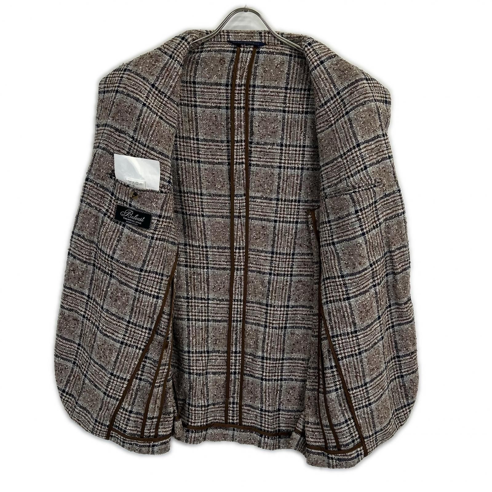 Belvest ベルベスト 【美品/国内正規】G10647 チェック リネン混 段 Belvest ベルベスト 【美品/国内正規】G10647 チェック リネン混 段