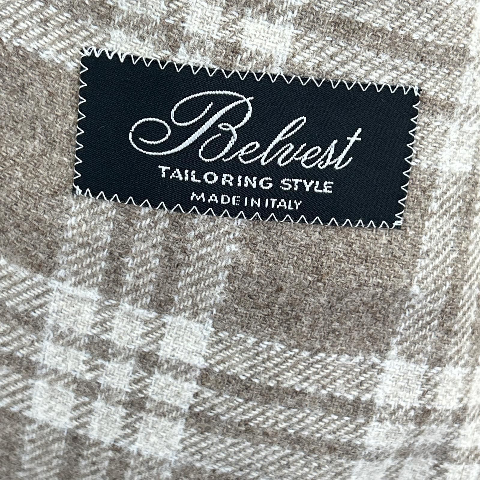 Belvest ベルベスト 【美品/国内正規】G10647 チェック ウール 段返り Belvest ベルベスト 【美品/国内正規】G10647 チェック ウール 段返り
