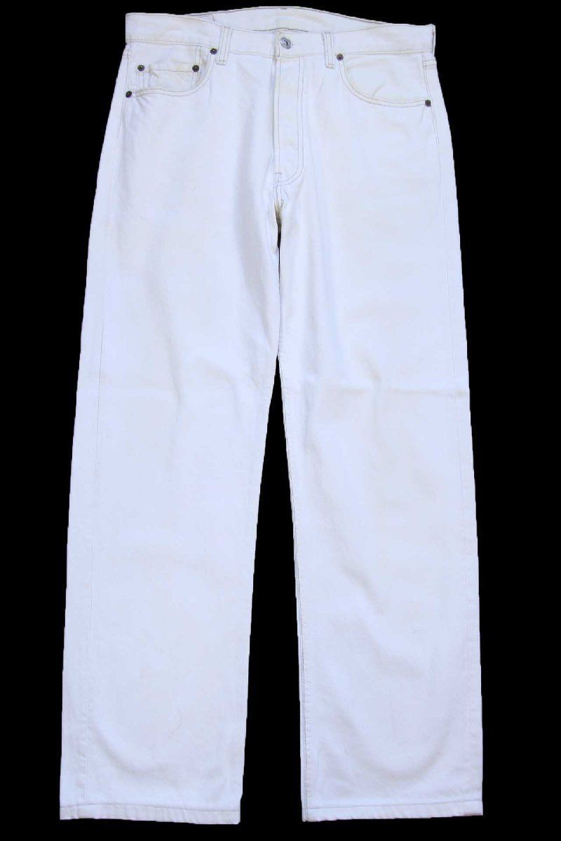 90s USA製 Levi'sリーバイス 501 ホワイト デニムパンツ W34☆A9