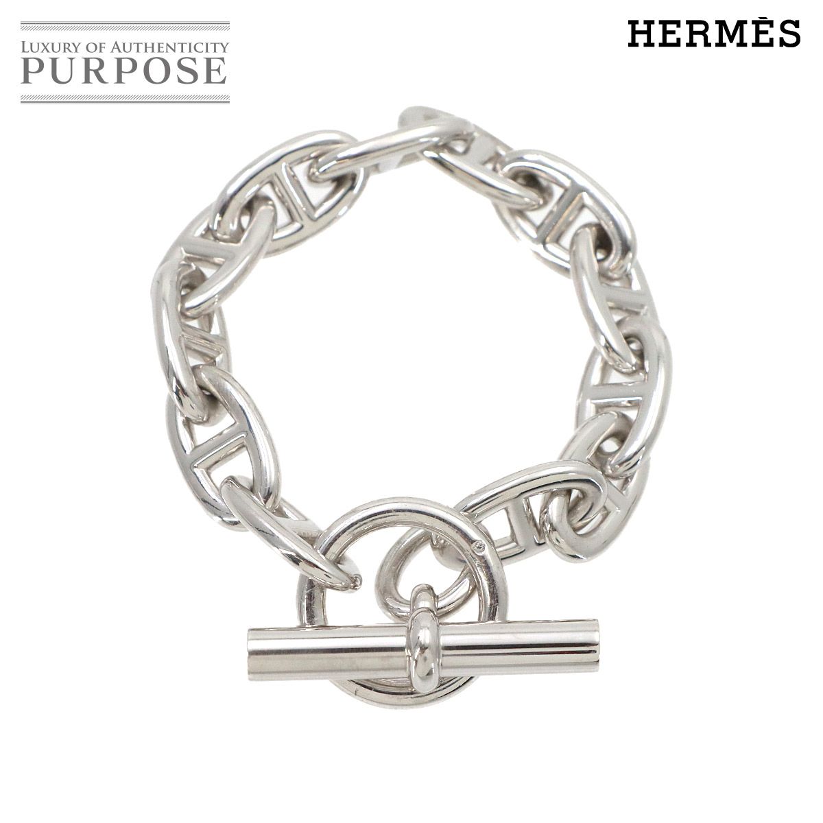 新品同様 エルメス HERMES シェーヌダンクル GM ブレスレット 12コマ 新品同様 エルメス HERMES シェーヌダンクル GM ブレスレット 12コマ