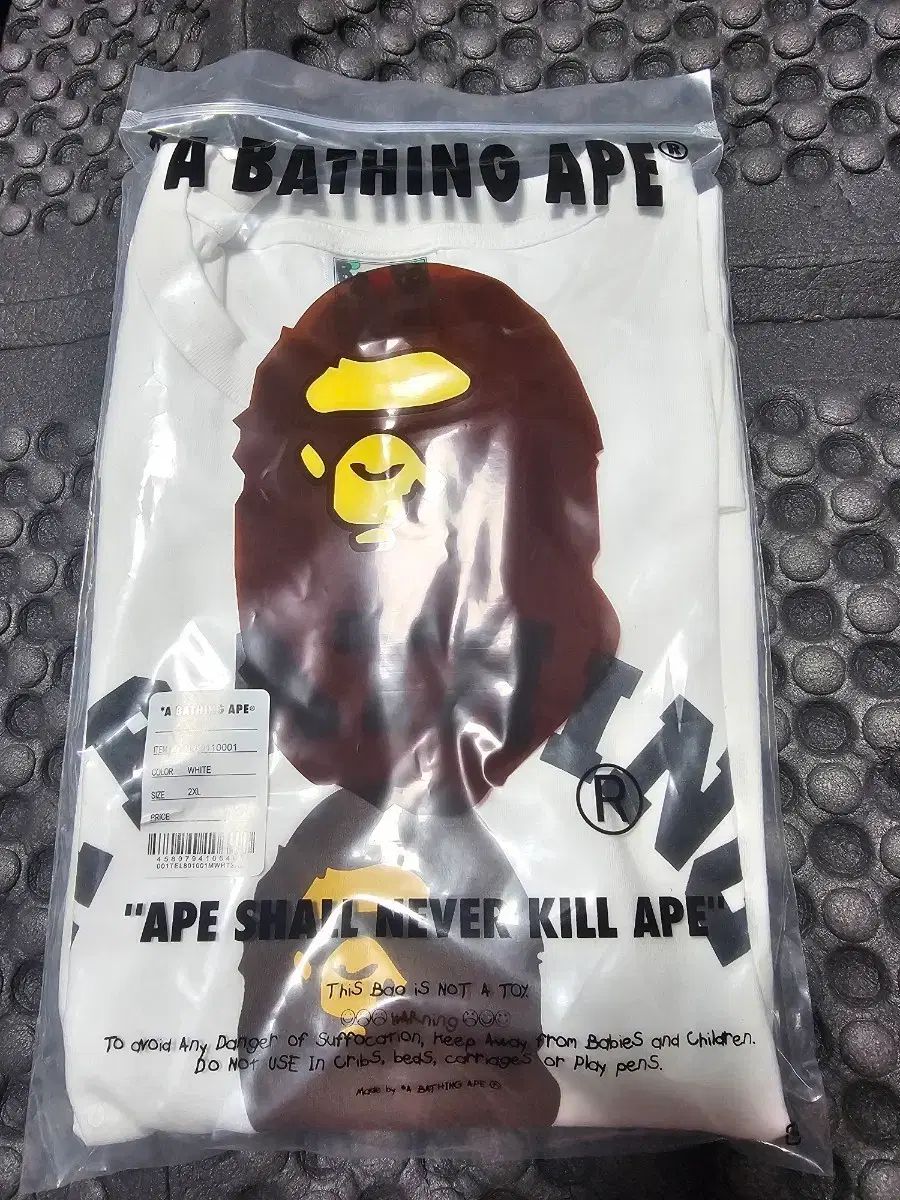 A BATHING APE アベイシングエイプ 半袖 Tシャツ 白 2XL
