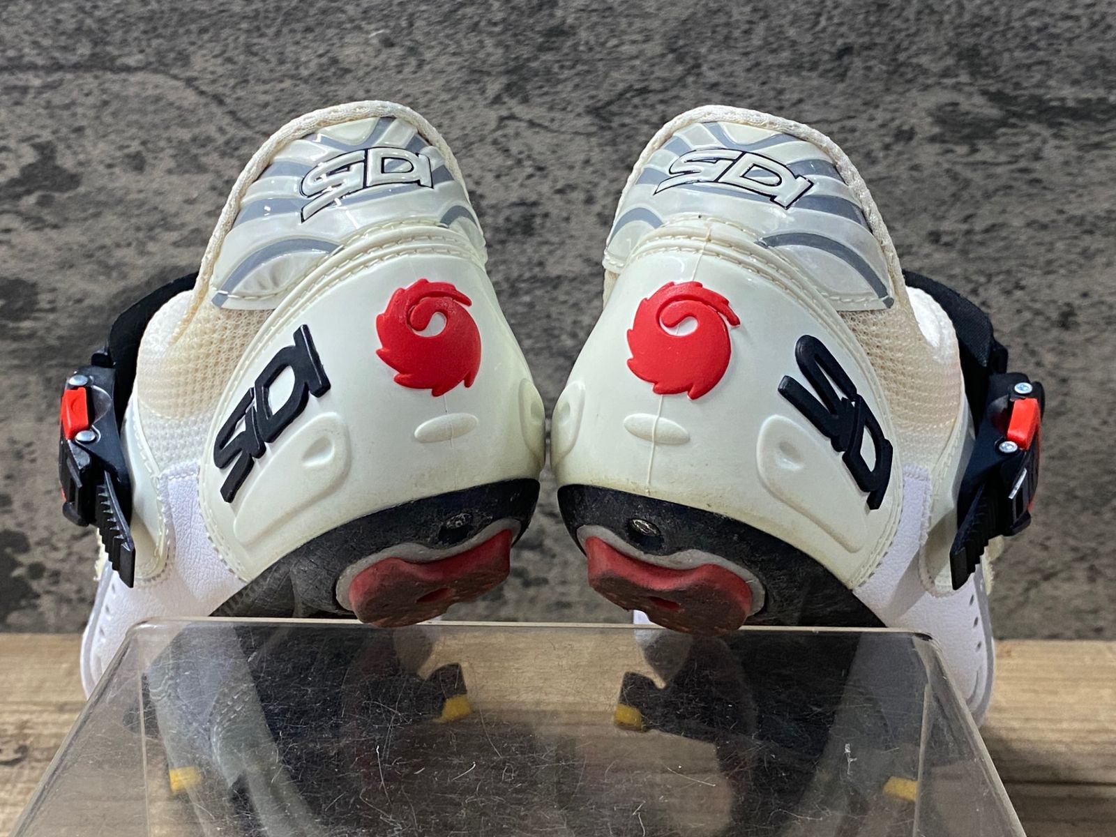 KE016 シディ SIDI Genius 5 Fit CARBON ビンディングシューズ 白 EU42 