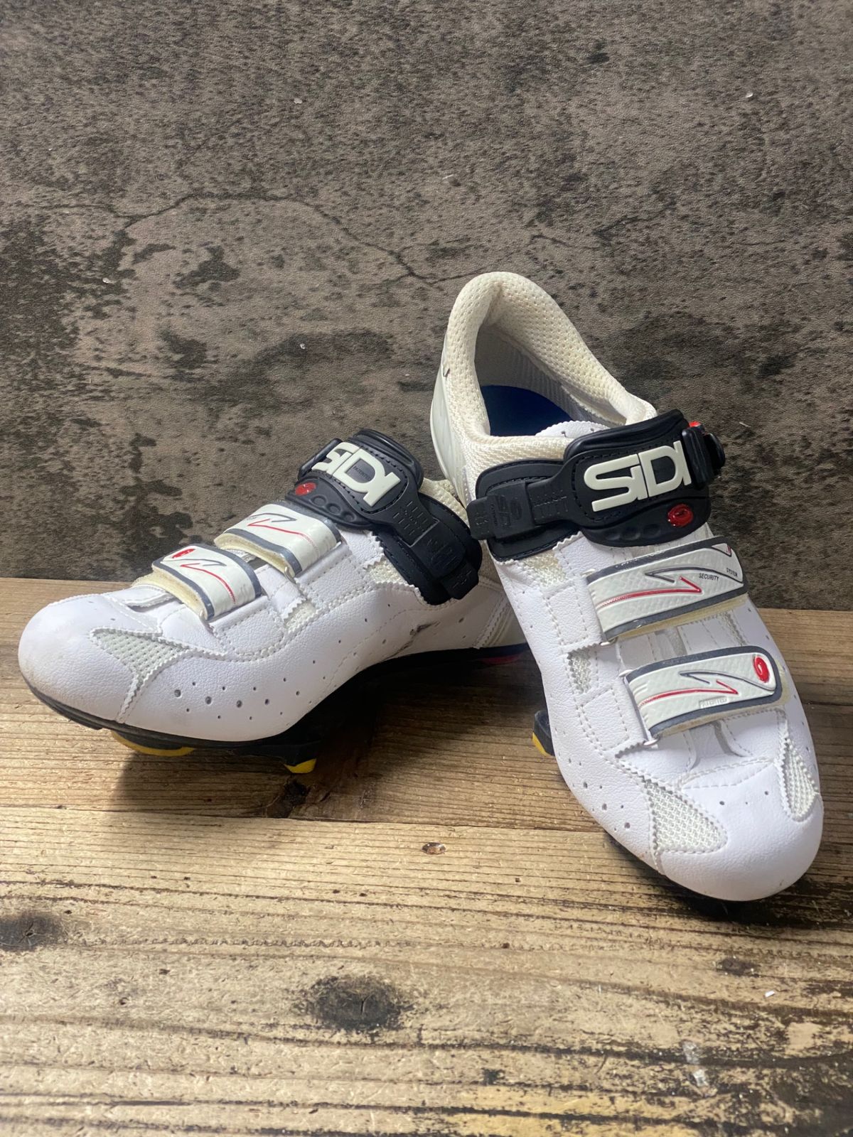 KE016 シディ SIDI Genius 5 Fit CARBON ビンディングシューズ 白 EU42