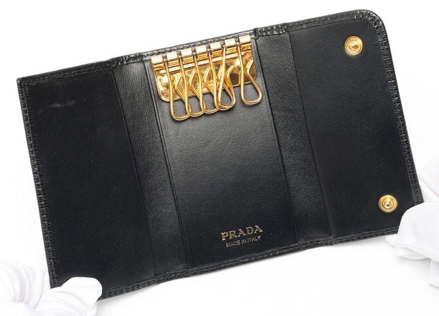 プラダ / PRADA トライアングル ロゴ キーケース 1PG222 レザー