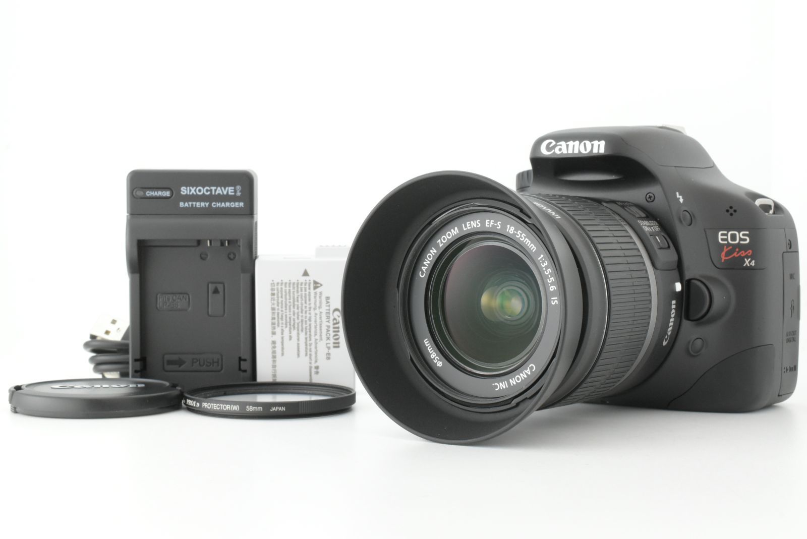 美品 シャッターカウント1316回】 Canon EOS Kiss X4 /EF-S 18-55mm F3