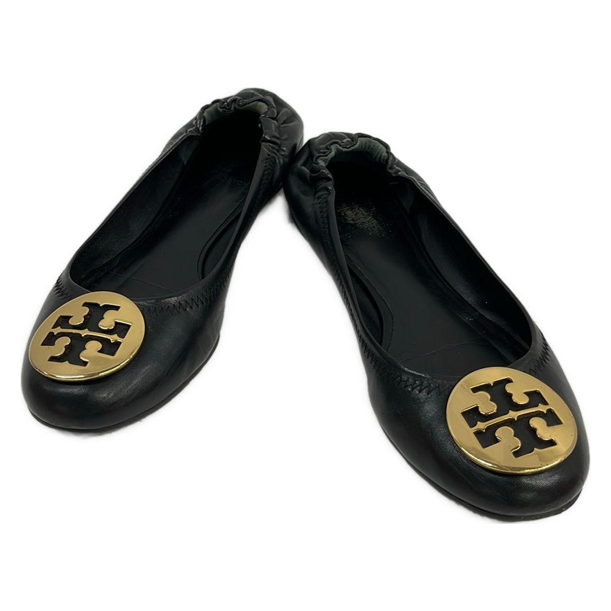 TORY BURCH(トリーバーチ) フラットシューズ レディース - 黒 レザー