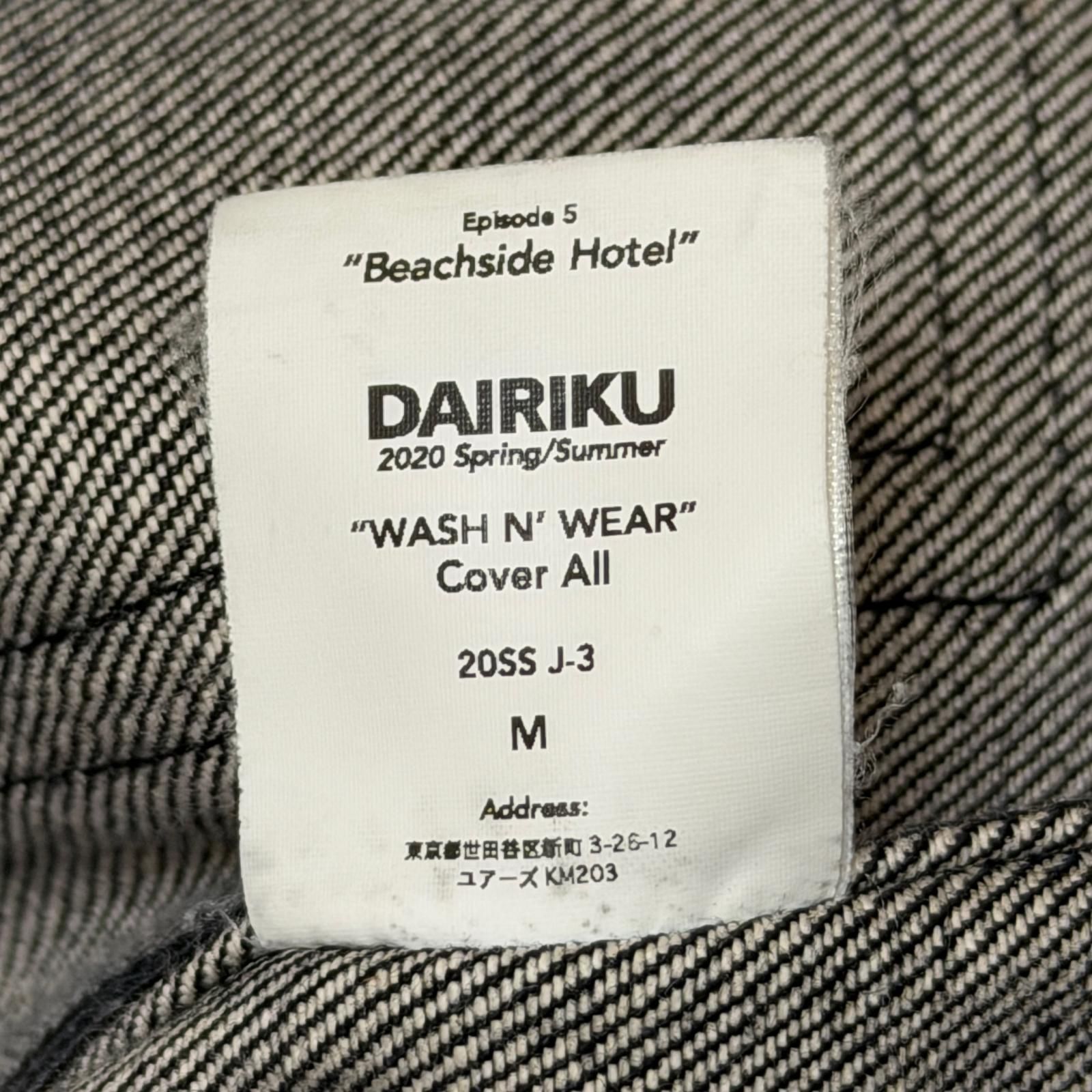 参考上代52800円 DAIRIKU 20SS WASH N'WEAR Cover All デニム