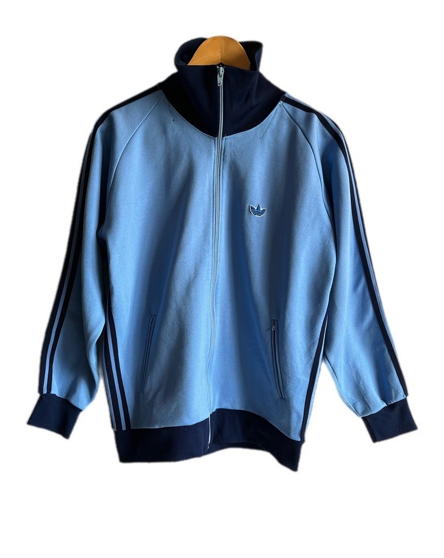 デサント製　adidas トラックジャケット ブルー　vintage アディダス アディダス adidas ヴィンテージ Vintage トラックジャケット デサント