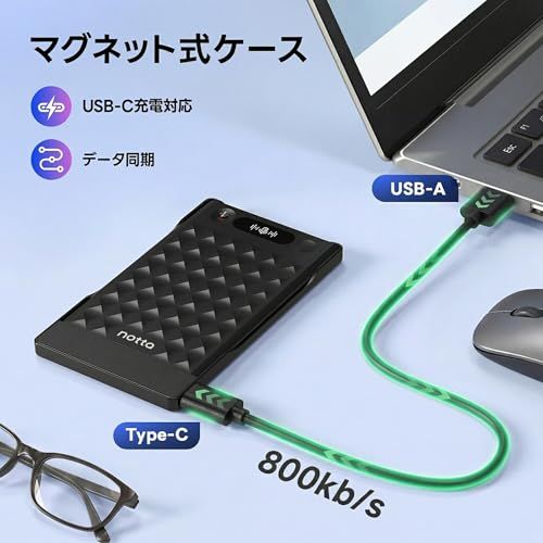 新品】Notta Memo Type-C充電 AIボイスレコーダー 文字起こし