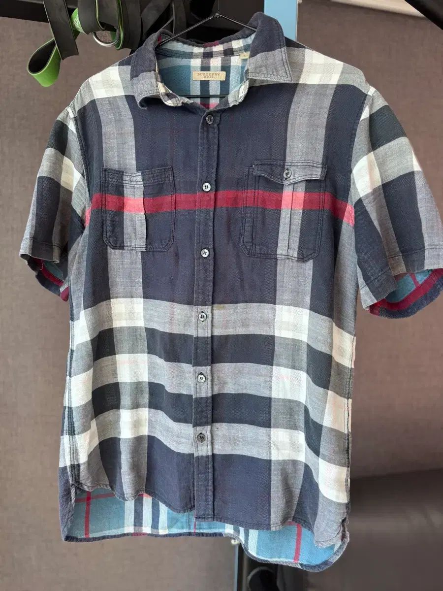 BURBERRY Brit チェック 半袖 シャツ L (ユニセックス)