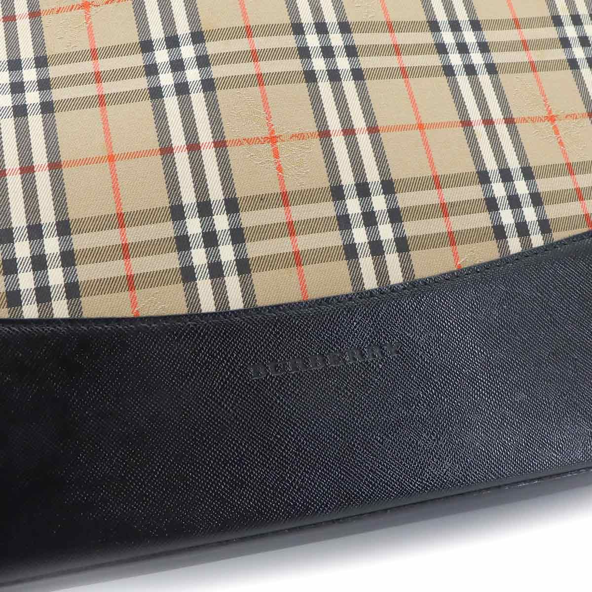 新品同様 バーバリー BURBERRY ヘイマーケットチェック トート バッグ 