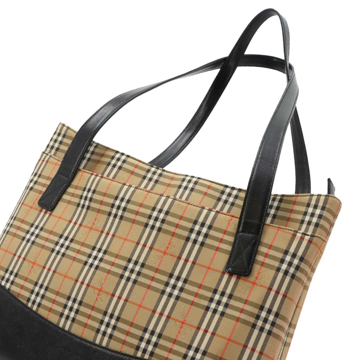 新品同様 バーバリー BURBERRY ヘイマーケットチェック トート バッグ