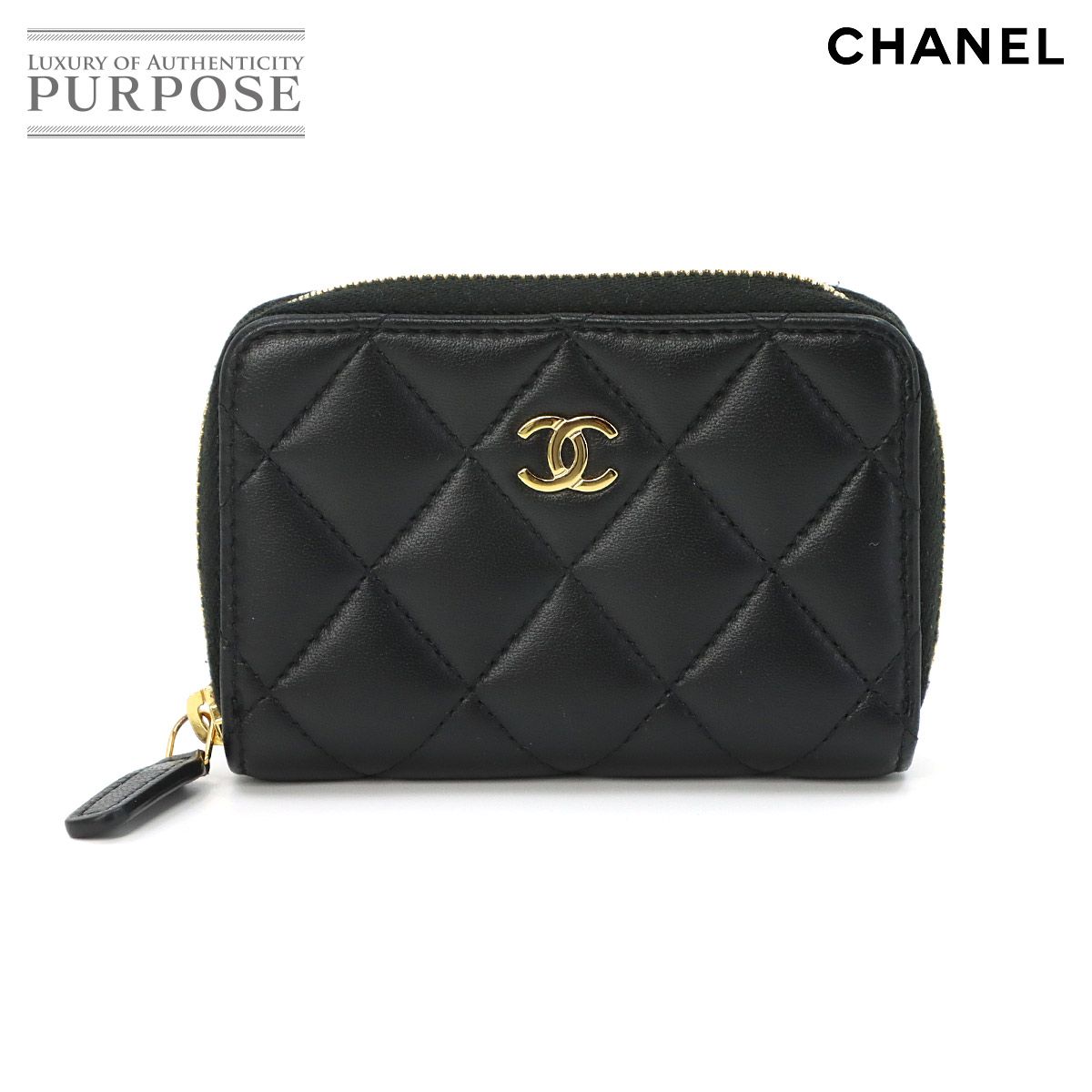 新品同様 シャネル CHANEL マトラッセ コインケース 小銭入れ 