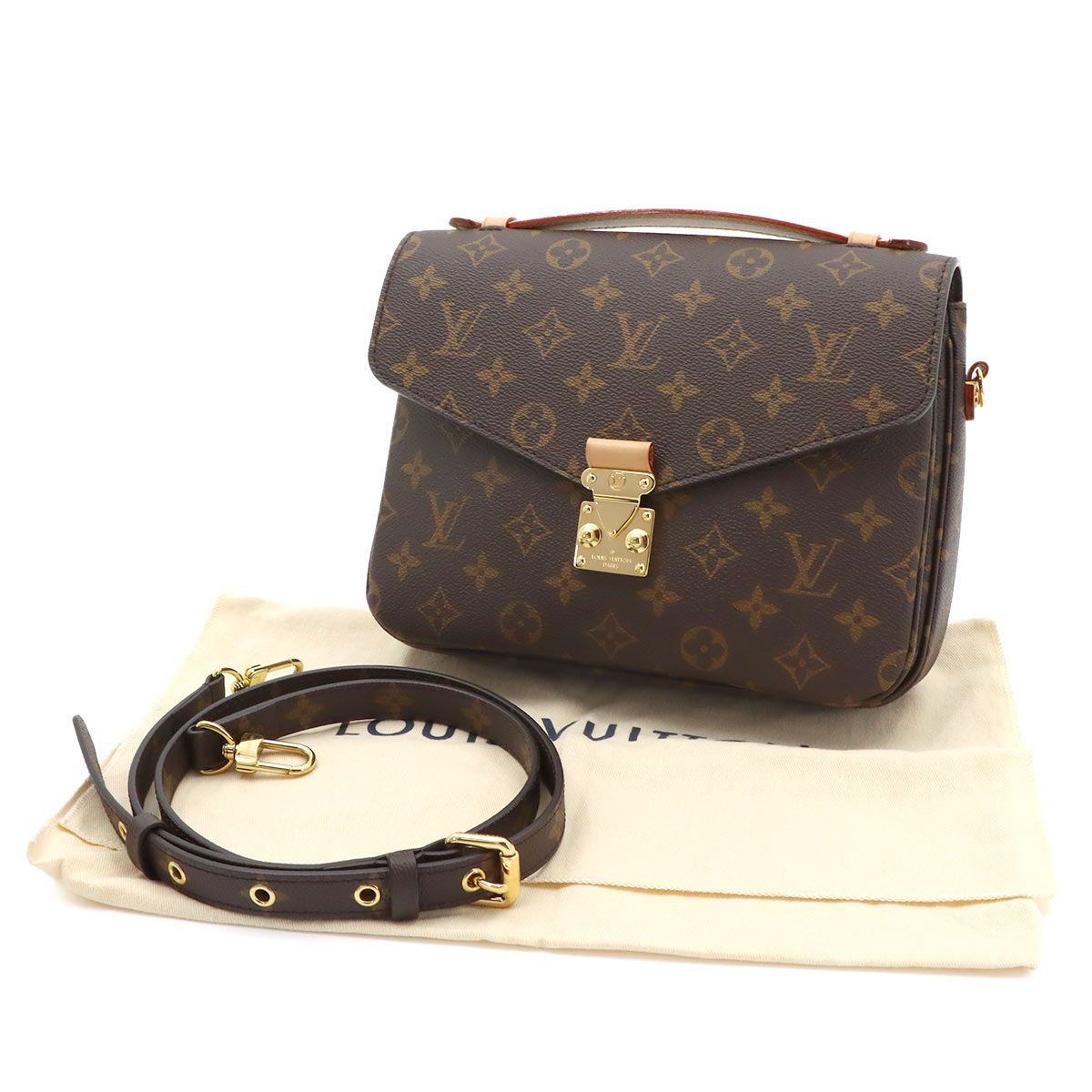 新品同様 ルイ ヴィトン LOUIS VUITTON モノグラム ポシェット 