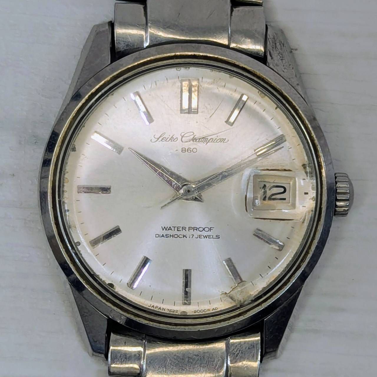 【塩】ジャンク SEIKO セイコー Champiom 360 チャンピオン360 7622-9000 メンズ 手巻き腕時計【23619MO】E18