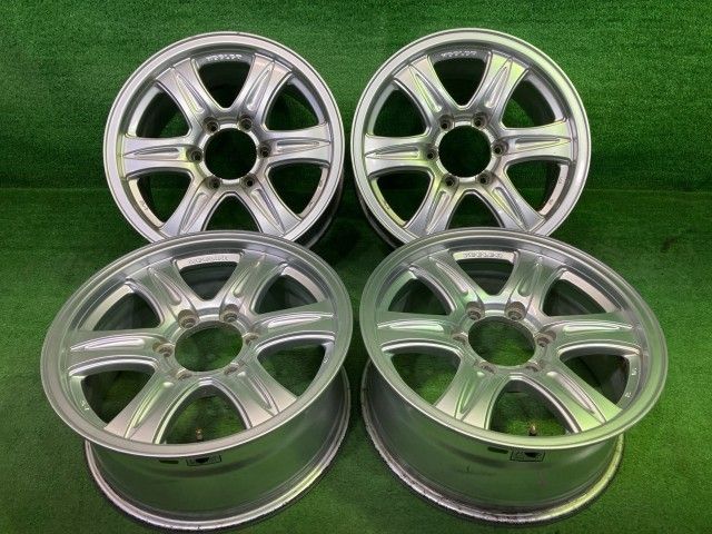 キーラー ﾊｲﾗｯｸｽ ホイール アルミ シルバー 17インチ 7J 6穴 4本 139.7 