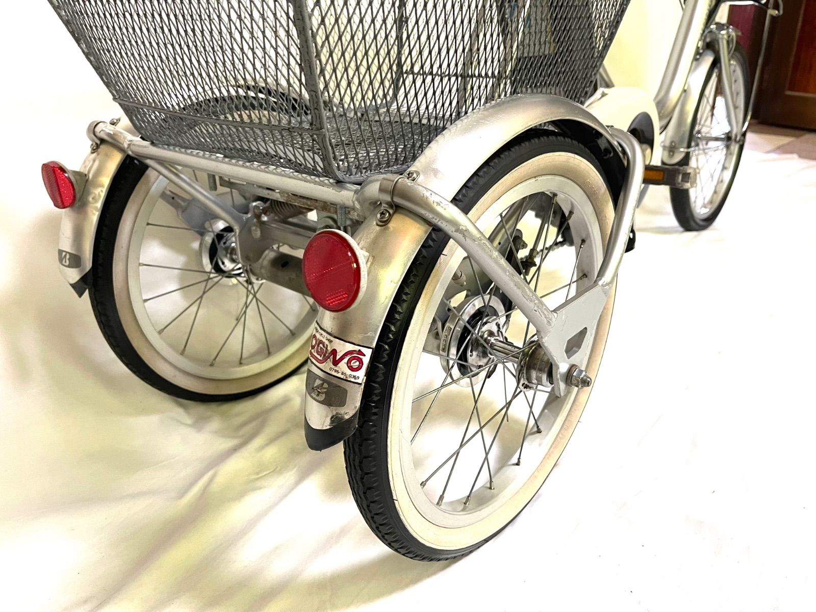 0362【動作確認済】送料無料 BRIDGESTONE 電動アシスト三輪自転車