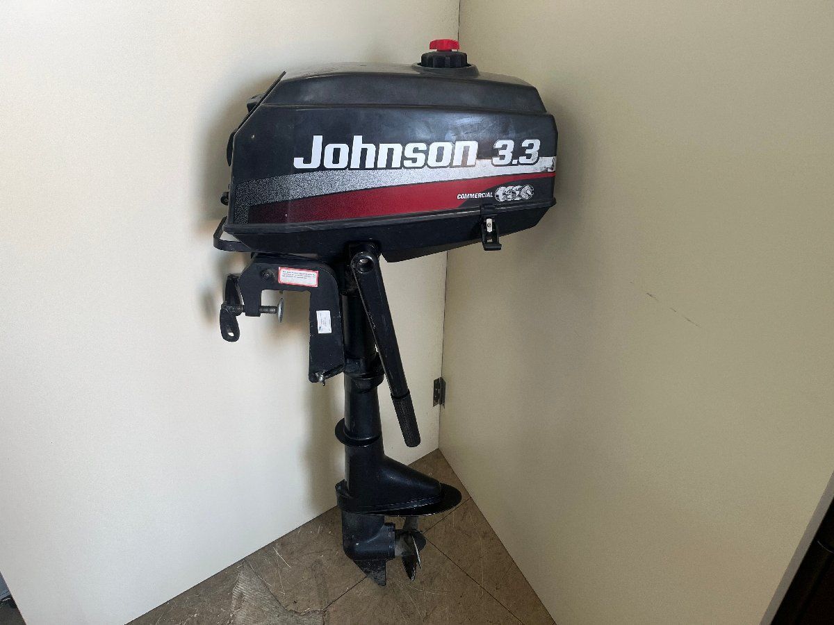 【引取限定】Johnson 3.3 船外機　エンジン動作確認済み
