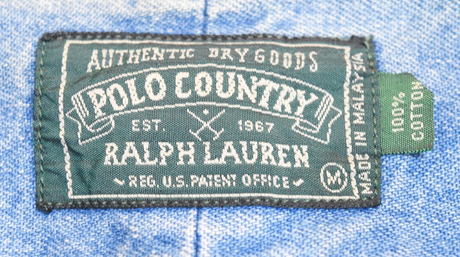ラルフローレン RalphLauren -90s POLO COUNTRY L/S Denim Shirt BD