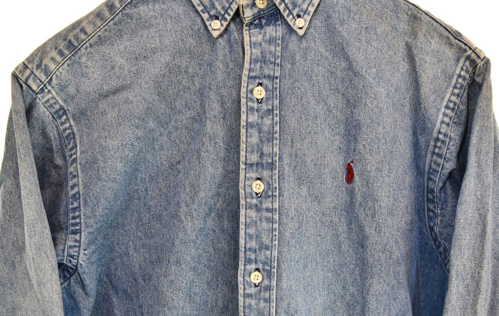 ラルフローレン RalphLauren -90s POLO COUNTRY L/S Denim Shirt BD