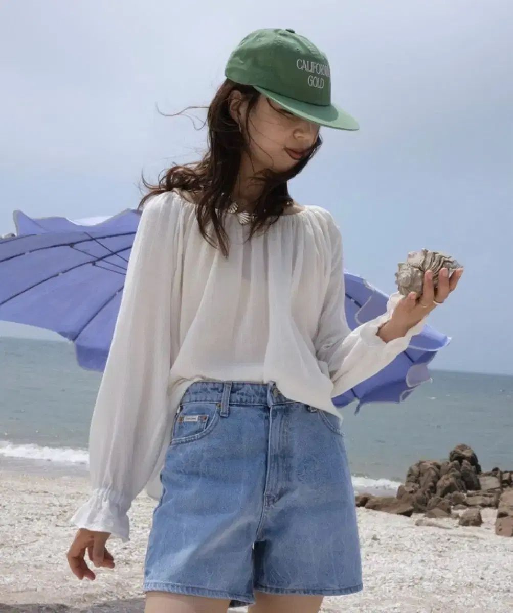modest mood ショートデニム：modestmood ハーフデニム