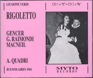 【CD】Verdi: Rigoletto