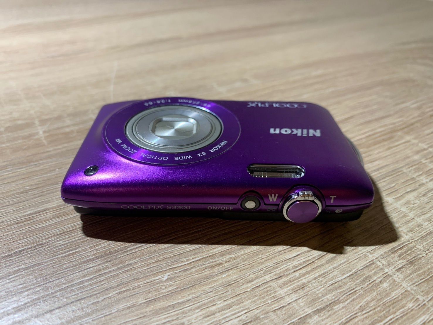 0838 Nikon COOLPIX S3300 パープル デジカメ 動作確認済み 【ネ