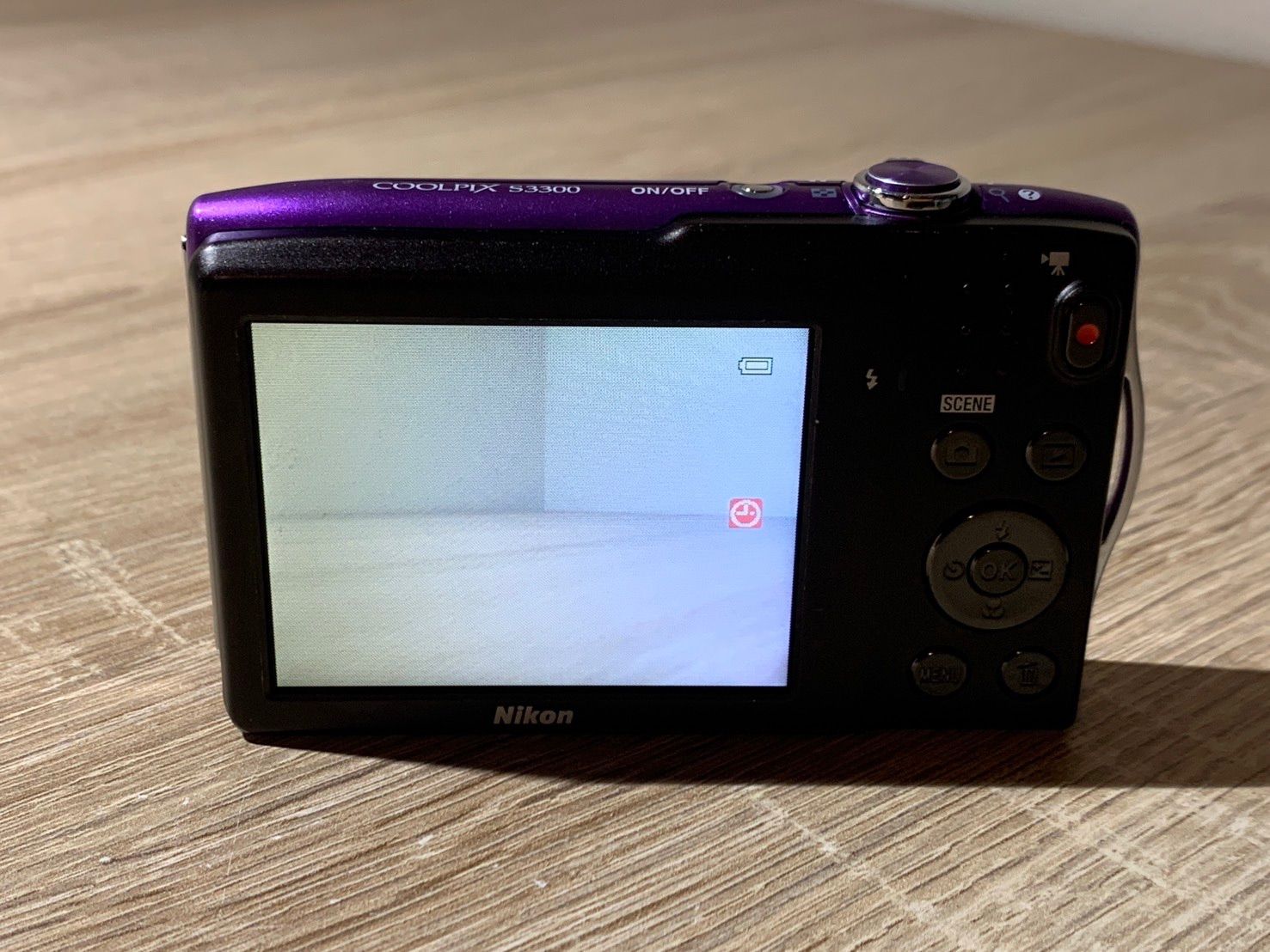 0838 Nikon COOLPIX S3300 パープル デジカメ 動作確認済み 【ネ