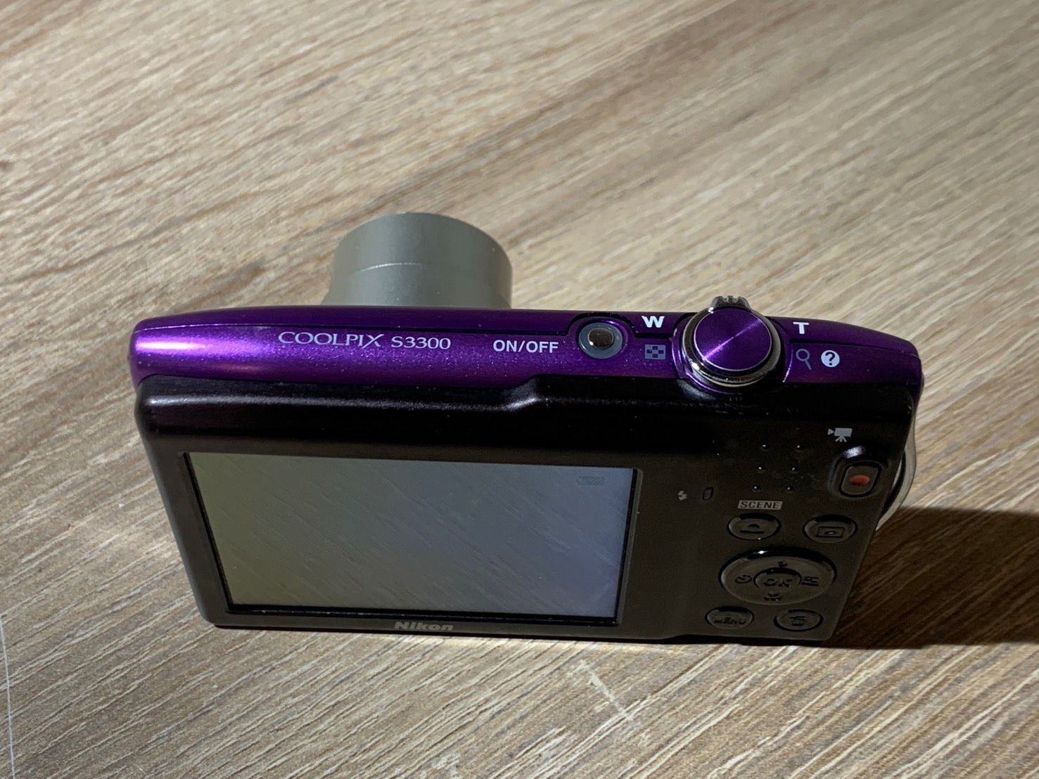 0838 Nikon COOLPIX S3300 パープル デジカメ 動作確認済み 【ネ
