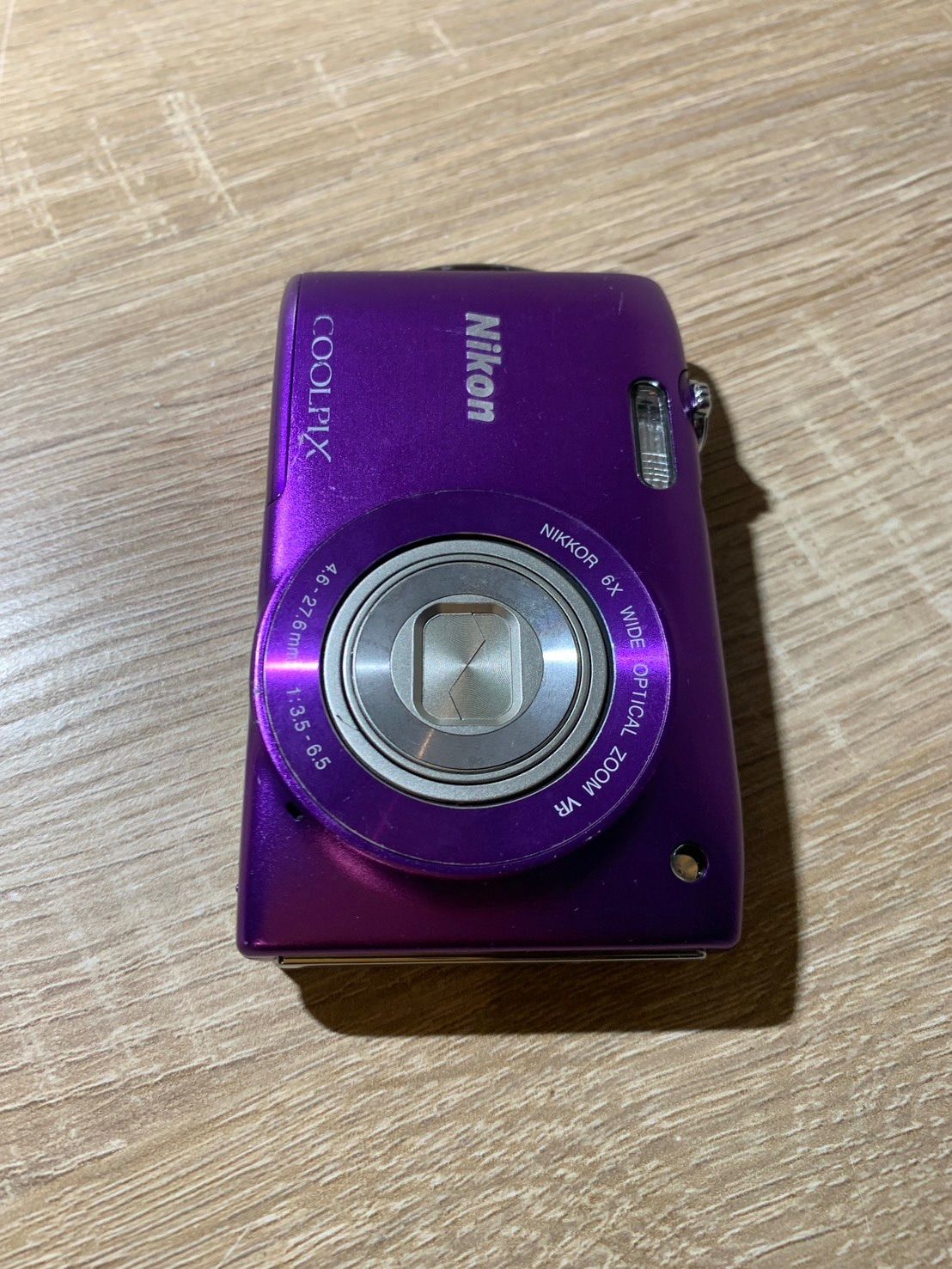 0838 Nikon COOLPIX S3300 パープル デジカメ 動作確認済み 【ネ