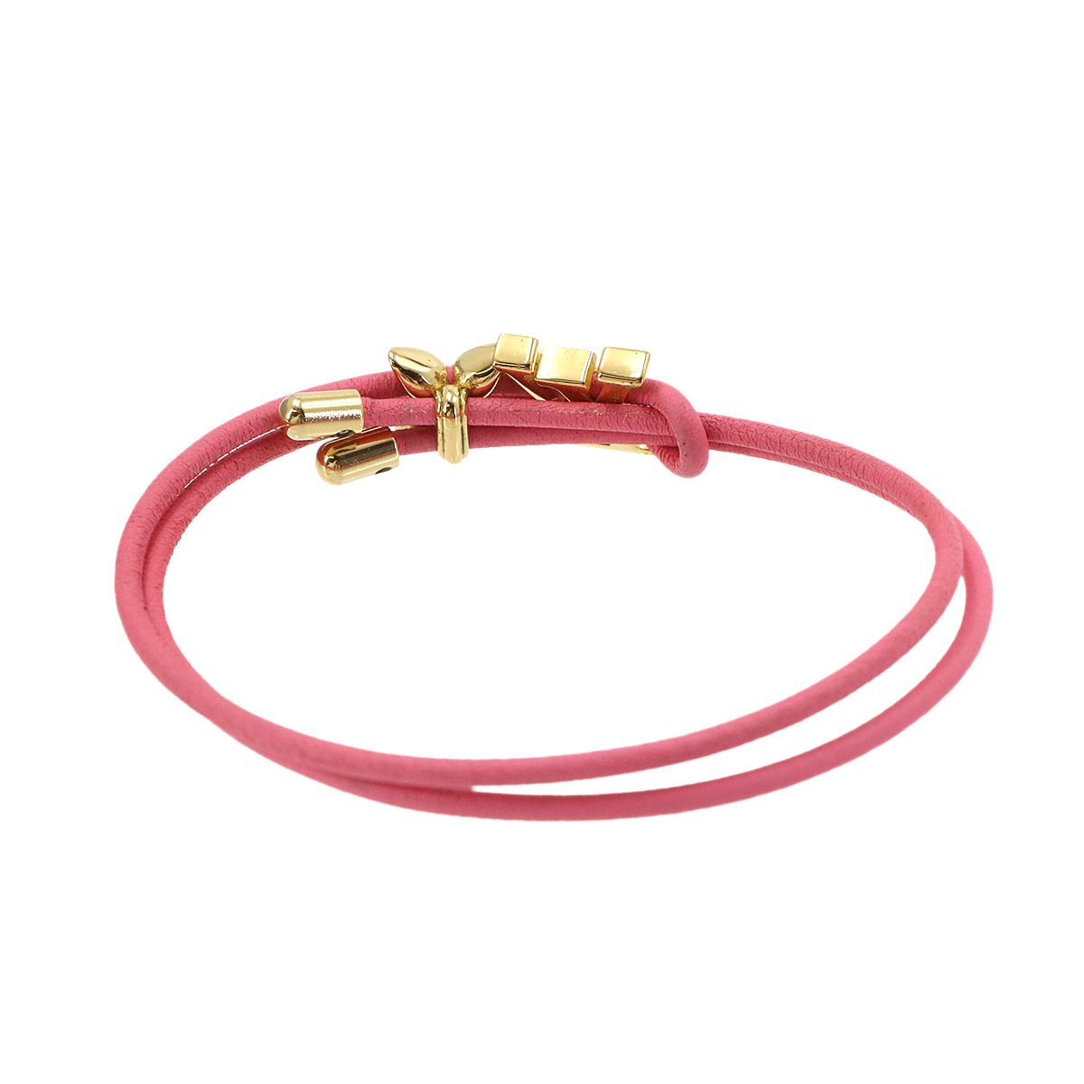 Louis Vuitton レザーブレスレット　M6225 新品同様 ルイ ヴィトン LOUIS VUITTON ブレスレット LV ブルーム