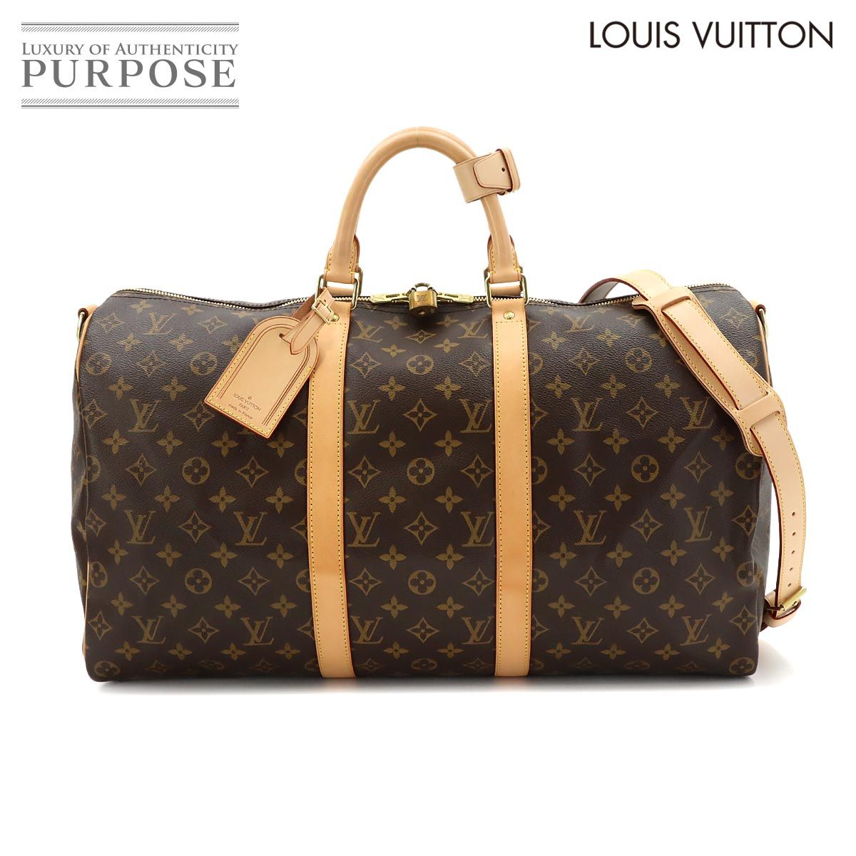 新品同様 ルイ ヴィトン LOUIS VUITTON モノグラム キーポル バンドリエール 50 2way ボストン ショルダー バッグ M41416 90322545