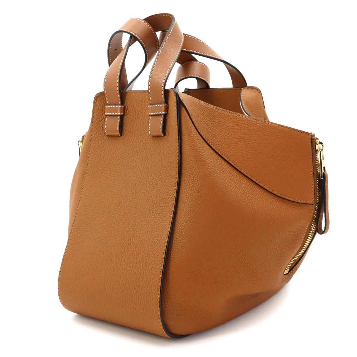 ハンモックスモール ラスティーカラー カーフ ブラウン 赤茶系 ゴールド金具 新品同様 ロエベ LOEWE ハンモック スモール 2way ハンド ショルダー