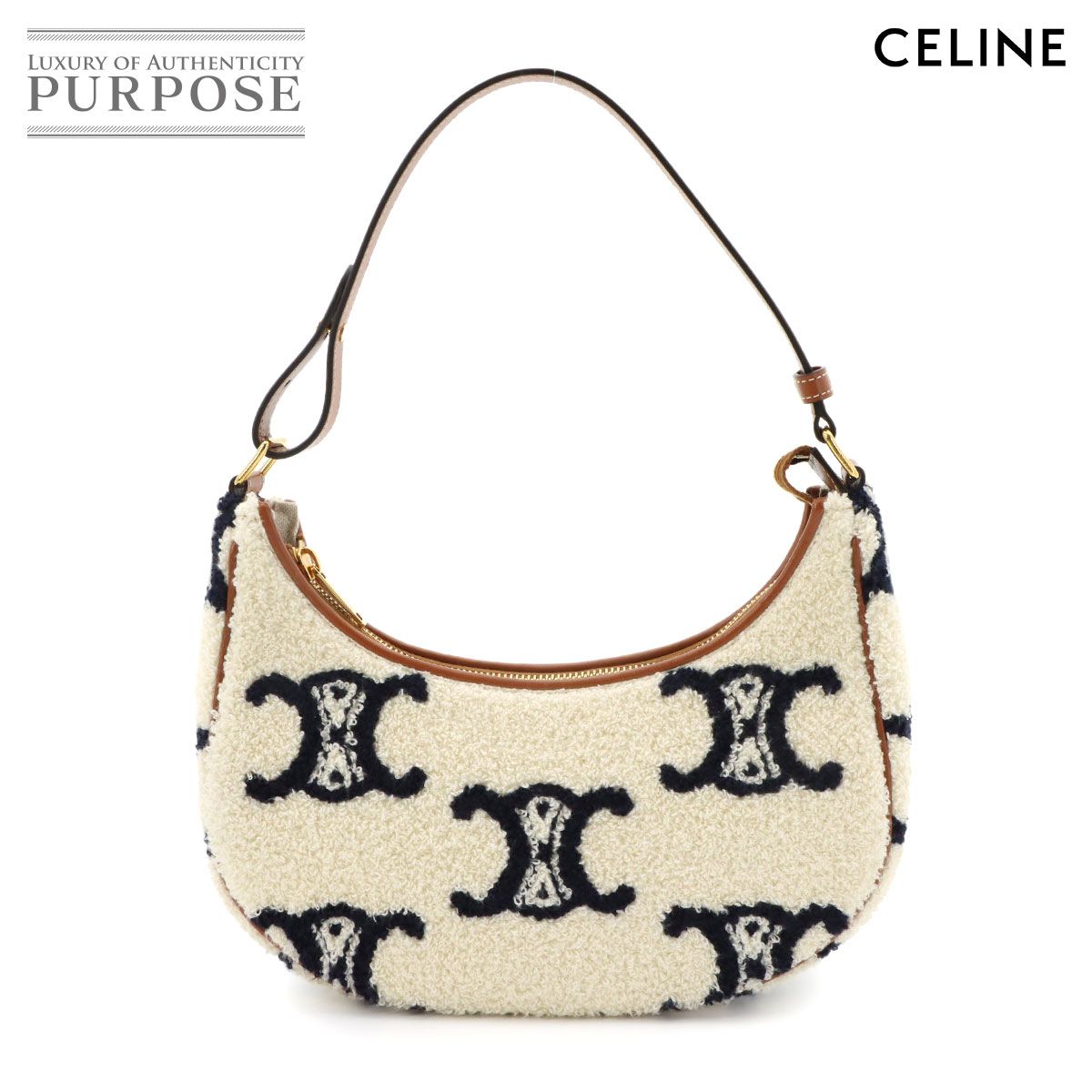 未使用 展示品 セリーヌ CELINE トリオンフ アヴァ ショルダー バッグ 