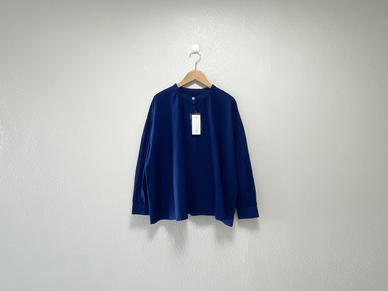 未使用品 / HUIS. ハウス 遠州織物 コットンリネン バルーンスリーブ
