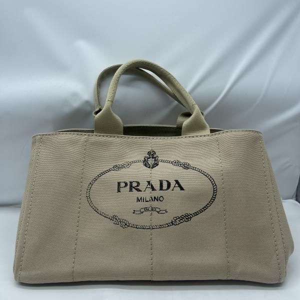【中古】PRADA カナパ トートバッグ サイズL ベージュ BM1872 プラダ[19]
