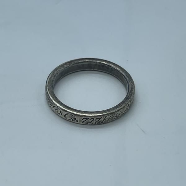 中古】Tiffany＆Co. ノーツ ナローリング シルバー Ag925 ティファニー