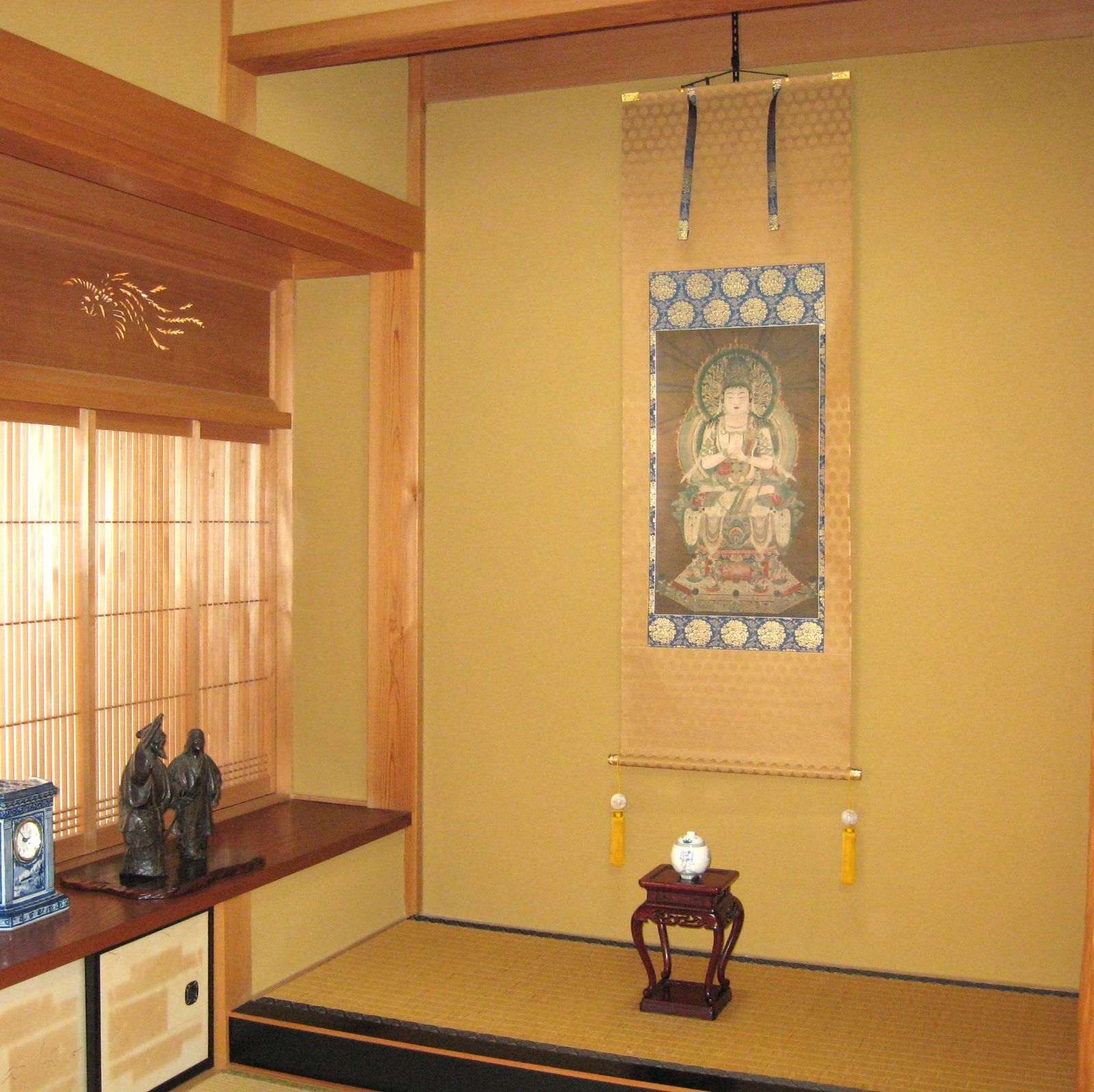掛け軸 掛軸 大日如来像 (金剛界) 根津美術館蔵 重要文化財 (複製) 共
